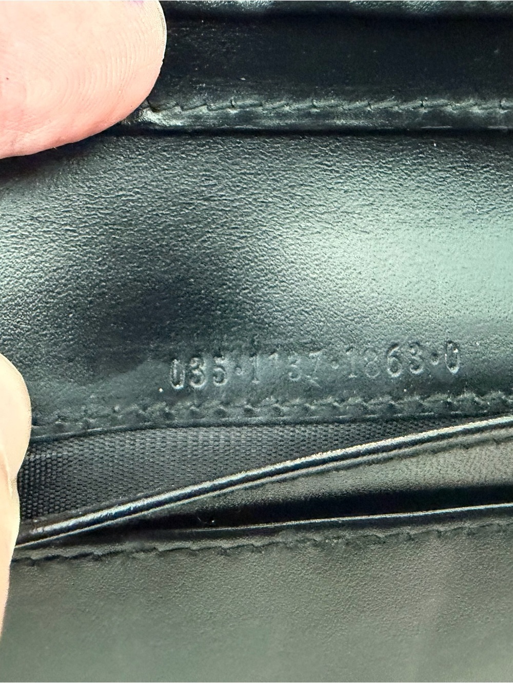 Authentic Vintage Tom Ford Gucci Black Patent Leather Wallet Bamboo Handle - Picture 2 of 10